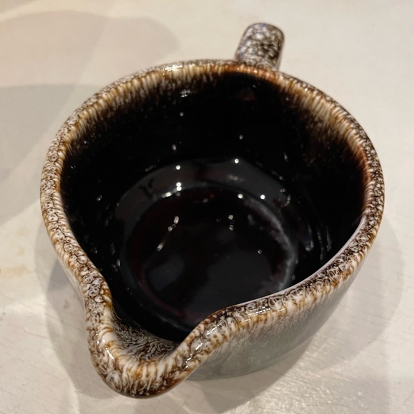 Pfaltzgraff Rustic Brown Ceramic Pitcher Cream and Sugar Set - Picture 10 of 12